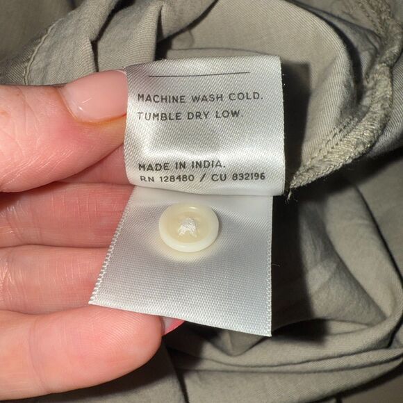 PACT Organic Cotton Sleeveless Romper - Taupe/Tan XXL - Picture 8 of 8